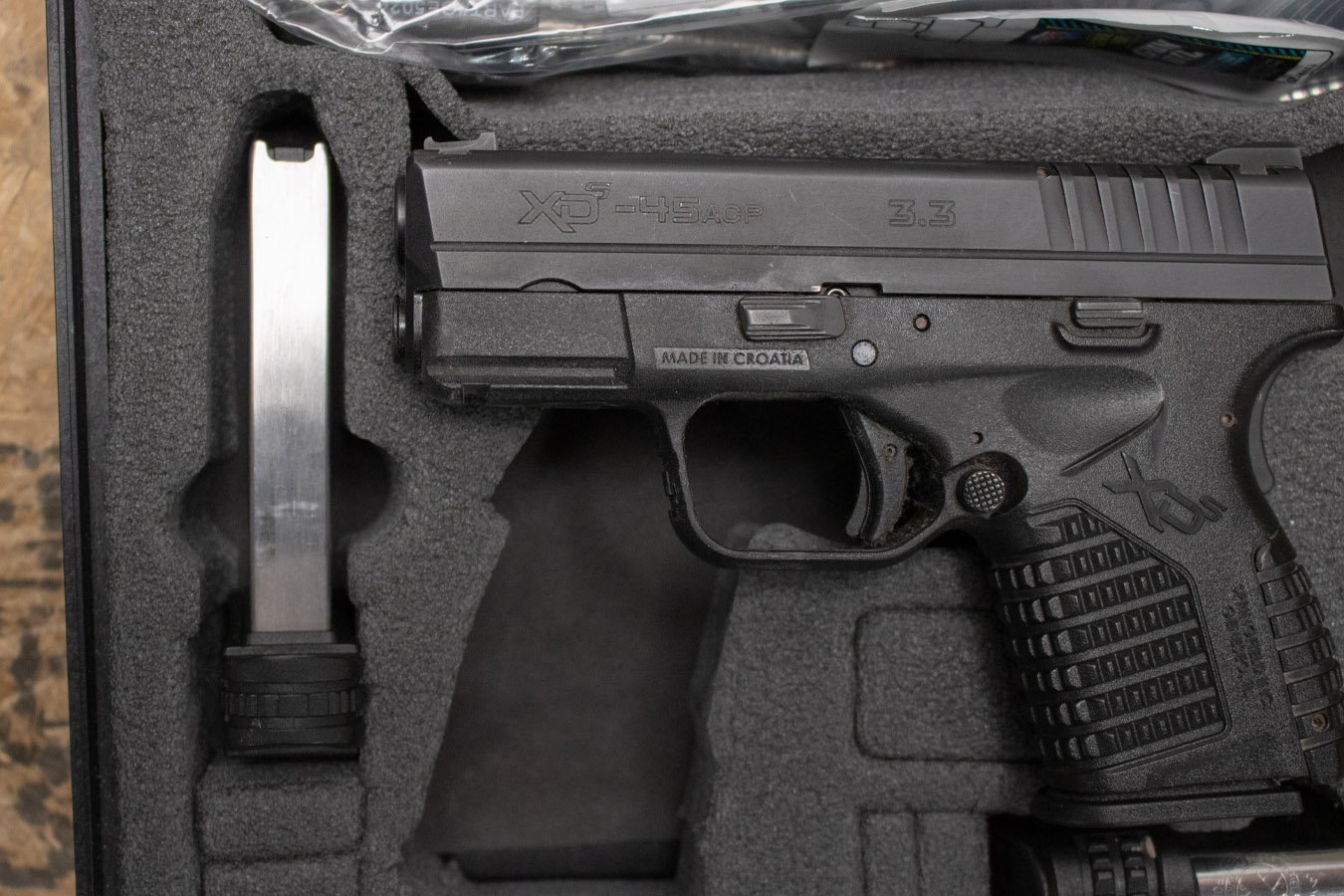 SPRINGFIELD XDS-45 3.3 45ACP Police Trade-In Pistol with Case, Three Magazines (Good Condition)